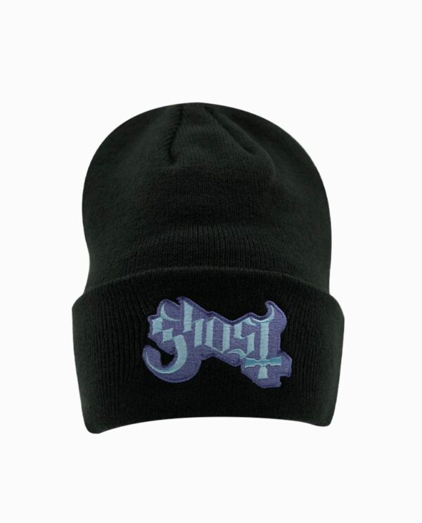 Ghost Popestar Black Knit Beanie