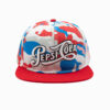 Pepsi Red, Blue, and White Camo 6 Panel Snapback Hat