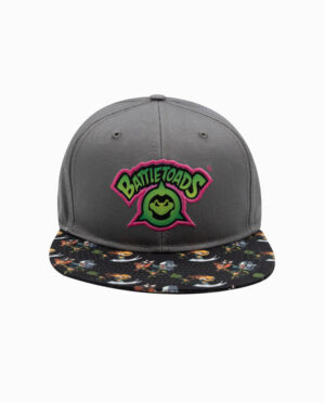 Battletoads Grey 6 Panel Snapback Hat