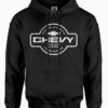 Chevy Super Service Hooded Black Sweatshirt