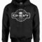 Chevy Super Service Hooded Black Sweatshirt
