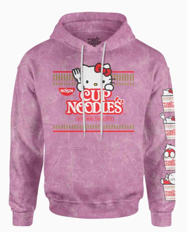 Hello Kitty x Cup Noodles Pink Hoodie Main Image