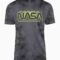 NASA Black Wash Neon Logo T-Shirt Main Image