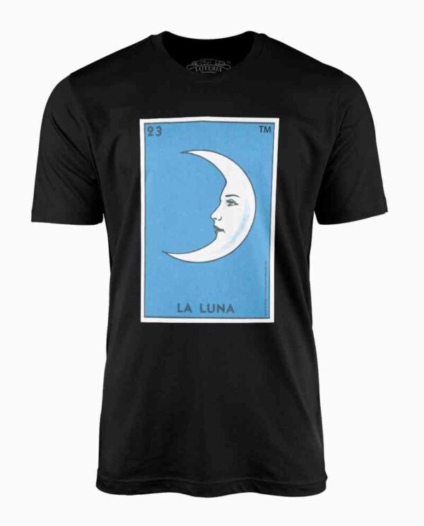 Loteria La Luna Black T-Shirt Main Image
