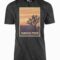 National Parks Joshua Tree Poster Black T-Shirt Main Image