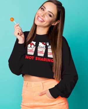 Cup Noodles x Hello Kitty Crop Top Model Image