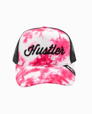 HUSTLER Tie-Dye Trucker Hat