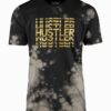 Hustler Repeat Logo Bleach Wash T-Shirt Main Image