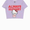 Hello Kitty X Cup Noodles Always Hungry Lavender Crop Top Main Image