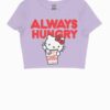 Hello Kitty X Cup Noodles Always Hungry Lavender Crop Top Main Image