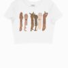 Be Kind White Crop Top