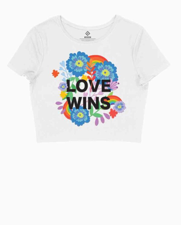 Love Wins Crop T-Shirt-Main Image
