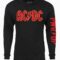 AC/DC Pwr Up Long Sleeve Hooded T-Shirt Main Image