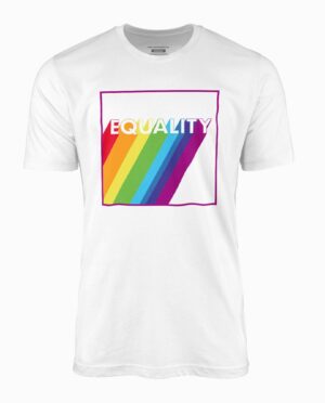 Equality Rainbow White T-Shirt