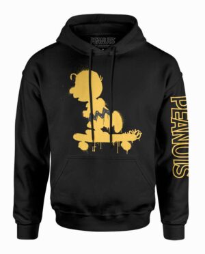 Peanuts Charlie Brown Graffiti Black Hoodie Main Image