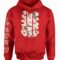 Peanuts Snoopy Kanji Red Hoodie Main Image