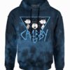 Peanuts Crabby Lucy Blue-Black Wash Hoodie Main Image