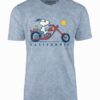 Peanuts Snoopy California Blue Mineral Wash T-shirt Main Image