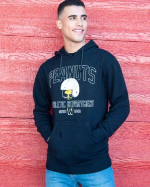 Peanuts Woodstock Athletic Dept. Black Hoodie Lifestyle Main Image