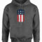 Miller Lite American Flag Can Charcoal Heather Hoodie