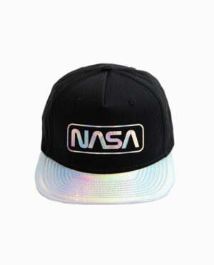NASA Reflective Brim Black Snapback