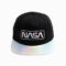 NASA Reflective Brim Black Snapback