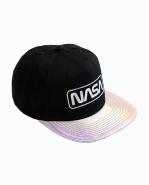 NASA Reflective Brim Black Snapback