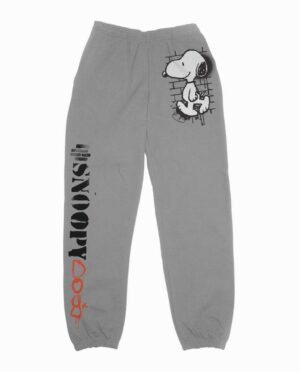 Peanuts Snoopy Graffiti Gray Sweatpants Main Image