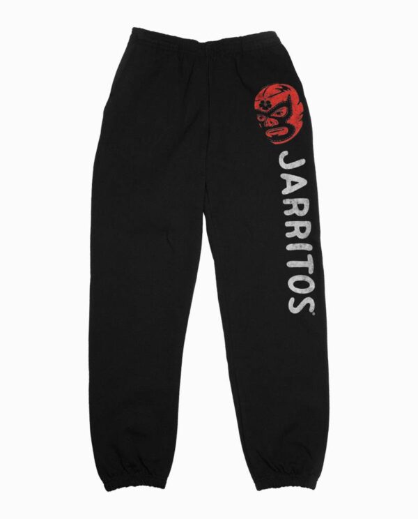 Jarritos Luchador Jamaica Flowers Black Joggers Main Image