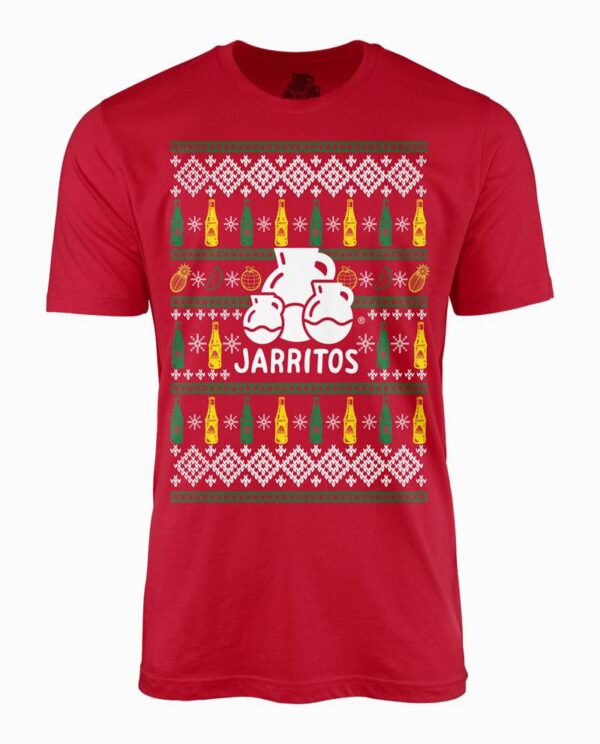 Jarritos Ugly Christmas Sweater Red T-Shirt Main Image