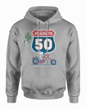 Peanuts Snoopy Highway Grey Hoodie