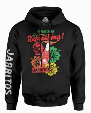 Jarritos Luchador Jamaica Black Hoodie Main Image