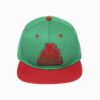 Jarritos Green & Red Snapback Hat Front Image