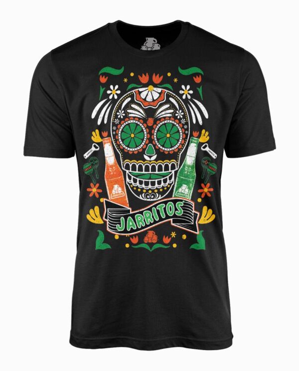 Jarritos Dia de la Muertos Black T-Shirt Main Image