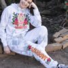 Jarritos Dia de la Muertos Gray Wash Hoodie Lifestyle Image