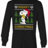 Peanuts Snoopy Merry Christmas Long Sleeve Tee Main Image
