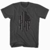 American Spartan Flag Helmet T-Shirt Main Image