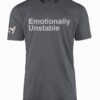 Walter Geoffrey Emotionally Unstable Charcoal T-Shirt Main Image