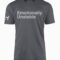 Walter Geoffrey Emotionally Unstable Charcoal T-Shirt Main Image