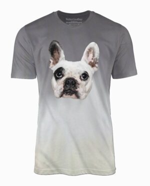 Walter Geoffrey Puppy Face Gray-Creme Wash T-Shirt Main Image