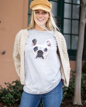 Walter Geoffrey Silver Mineral Wash T-Shirt Lifestyle Image