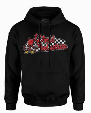 World Industries Devilman Checkered Logo Black Hoodie Main Image