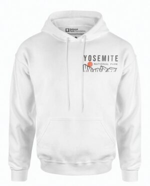 National Parks Yosemite White Hoodie Main Image