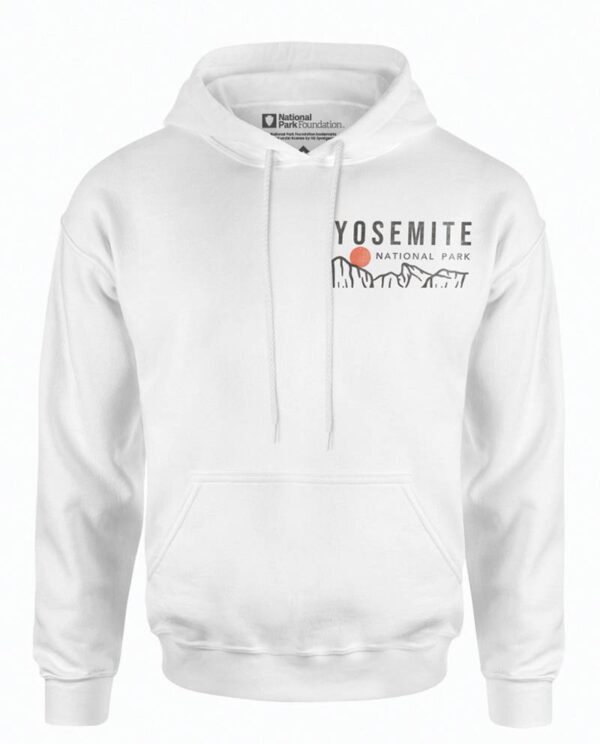 National Parks Yosemite White Hoodie Main Image