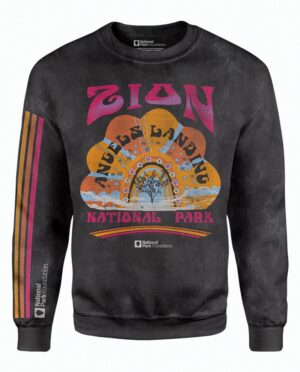 Zion Angels Landing Black Sweatshirt Main Image