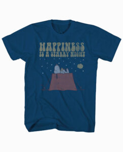 Peanuts Snoopy Starry Night T- Shirt Image