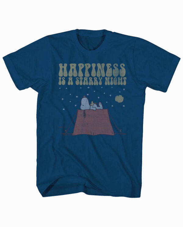Peanuts Snoopy Starry Night T- Shirt Image