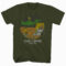 Peanuts Going Camping Green T-Shirt Main Image