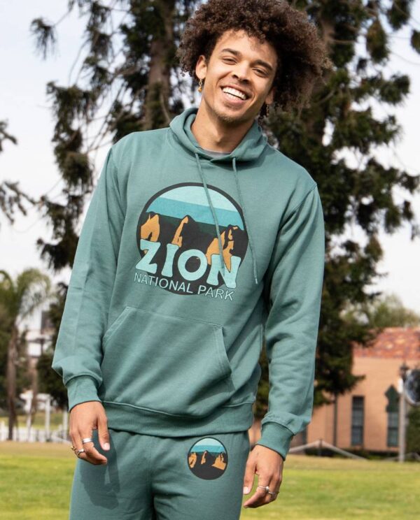 National Parks Green Hoodie Main Image