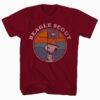 Peanuts Beagle Scout Burgundy T-Shirt Main Image
